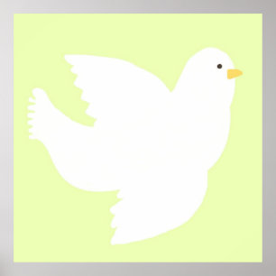 Poster peinture de colombe
