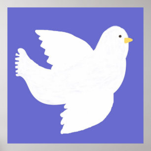 Poster peinture de colombe