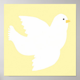 Poster peinture de colombe