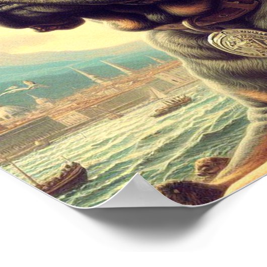 Poster Peinture de Corso en Canne Rétro (Coin)