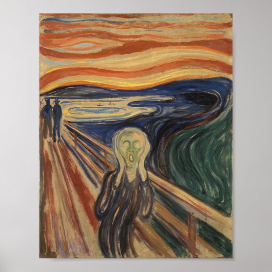 Poster Peinture de cri - Edvard Munch - 1910 (Devant)