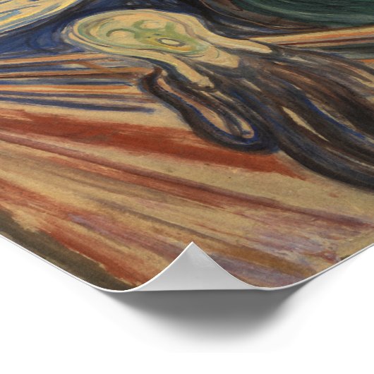 Poster Peinture de cri - Edvard Munch - 1910 (Coin)