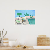 Poster peinture de David Hockney (Cuisine)