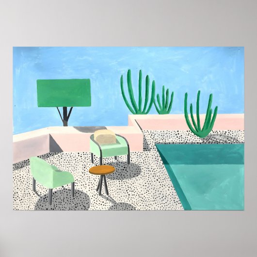 Poster peinture de David Hockney (Devant)