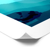 Poster Peinture de dinosaure Plesiosaurus (Coin)