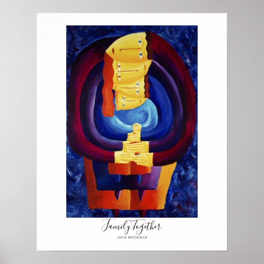 Poster Peinture de famille ensemble (Devant)