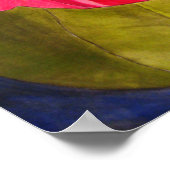 Poster Peinture de fleurs rose Camellia (Coin)