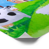 POSTER PEINTURE DE FOLK DE VACHE DE MOUCHE (Coin)