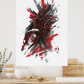 Poster Peinture de galaxie techno (Cuisine)