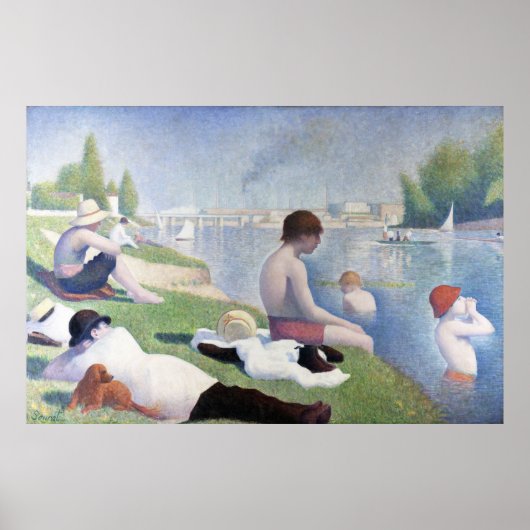 Poster Peinture de Georges Seurat (Devant)