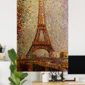 Poster Peinture de Georges Seurat : La Tour Eiffel (1889) (Bureau à domicile)