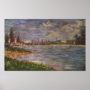 Poster Peinture de Georges Seurat : Les deux banques (188