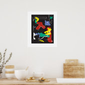Poster Peinture de goutte (Cuisine)