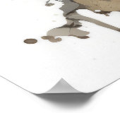 Poster Peinture de guerrier amérindien (Coin)