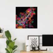 Poster Peinture de guitare (Bureau à domicile)