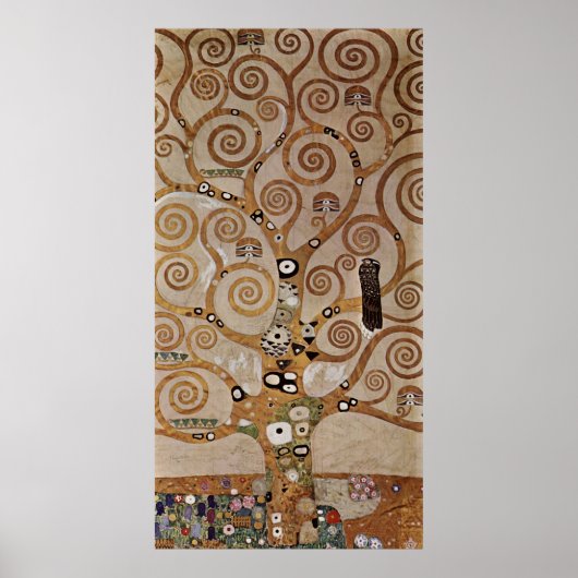 Poster Peinture de Gustav Klimt "L'arbre de vie" (1909) (Devant)