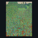 Poster Peinture de Gustav Klimt, Mohnfeld<br><div class="desc">Mohnfeld,  célèbre peinture paysagère de Gustav Klimt.</div>