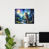 Poster Peinture de hibou (Bureau à domicile)
