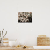 Poster Peinture de jardin rose - peinture de vie morte (Cuisine)