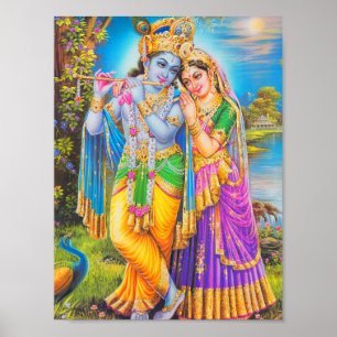 Poster Peinture de Krishna