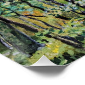 Poster Peinture de la forêt verte (Coin)