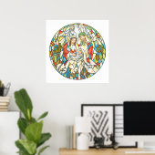 Poster Peinture de la nativité en verre tendu (Bureau à domicile)