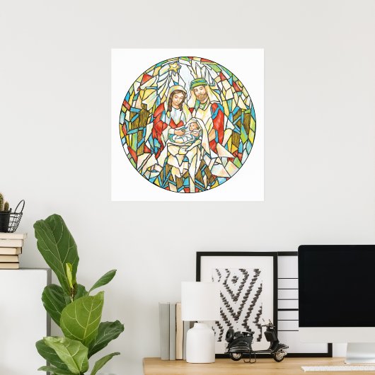 Poster Peinture de la nativité en verre tendu (Bureau à domicile)