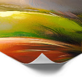 Poster Peinture de lapin de Pâques (Coin)