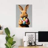 Poster Peinture de lapin de Pâques (Bureau à domicile)