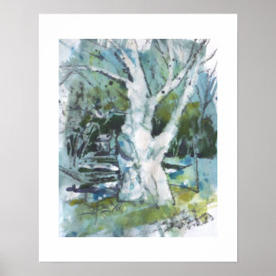 Poster Peinture de l'arbre de la patience / Artiste Larry