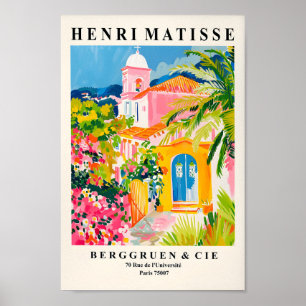 Poster Peinture De L'Église Inspiré Par Henri Matisse, Ch