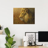 Poster Peinture de lion (Bureau à domicile)