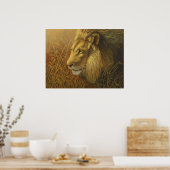 Poster Peinture de lion (Cuisine)