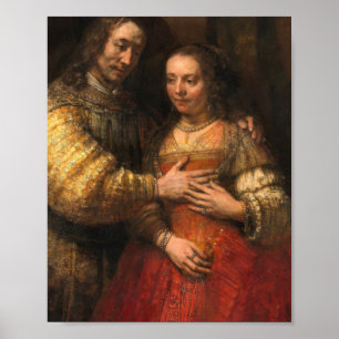 Poster Peinture De Mariée Juive Par Rembrandt