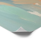 Poster Peinture de mode florale d'hortensia (Coin)