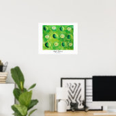 Poster Peinture de moitiés de pomme (Bureau à domicile)