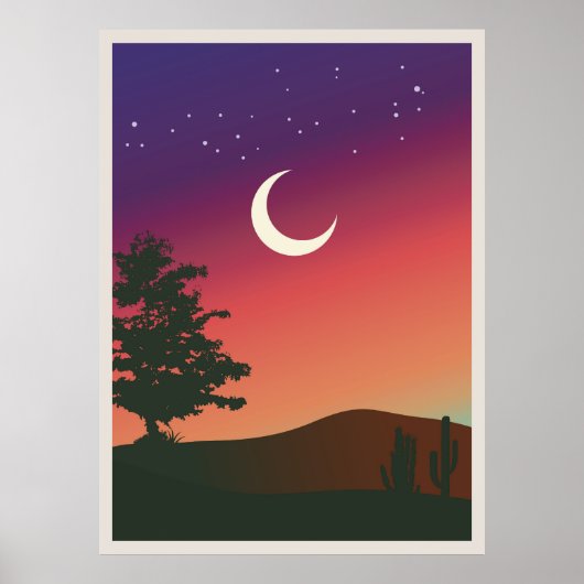 Poster Peinture de montagne abstraite, (Devant)