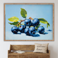 Peinture de nature morte de myrtille Art de fruit