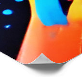 Poster Peinture de Neon Splatter (Coin)