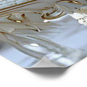 Poster Peinture de paon blanc (Coin)