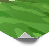 Poster Peinture de pâturage de vache noire et blanche. (Coin)