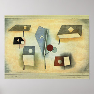 Poster peinture de Paul Klee, Six Espèces,