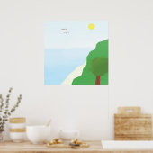 Poster peinture de paysage (Cuisine)