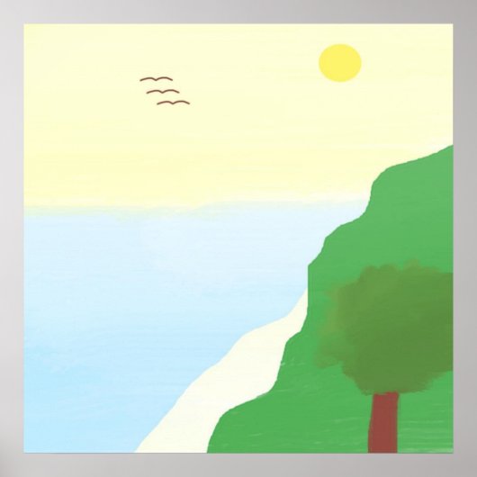 Poster peinture de paysage (Devant)