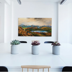 Poster Peinture de paysage "Rocky Heights"
