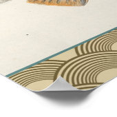 Poster peinture de pêche de carpe dessin d'eau douce  (Coin)