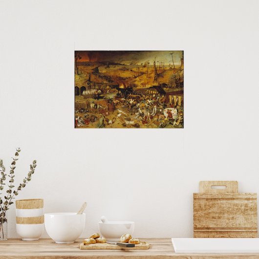 Poster Peinture de peste 1562 (Cuisine)