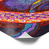 Poster Peinture de pieuvre (Coin)