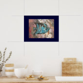 Poster Peinture de poissons (Cuisine)