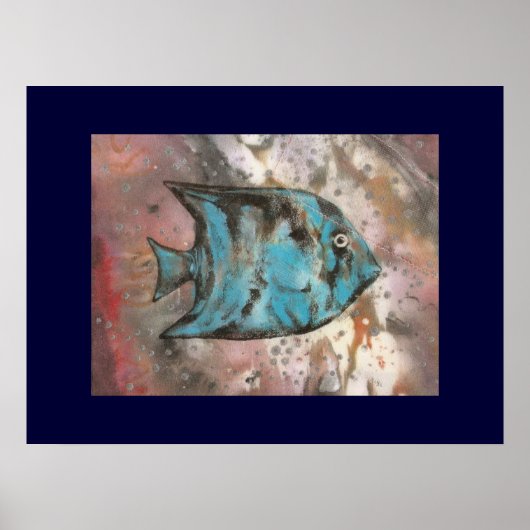 Poster Peinture de poissons (Devant)